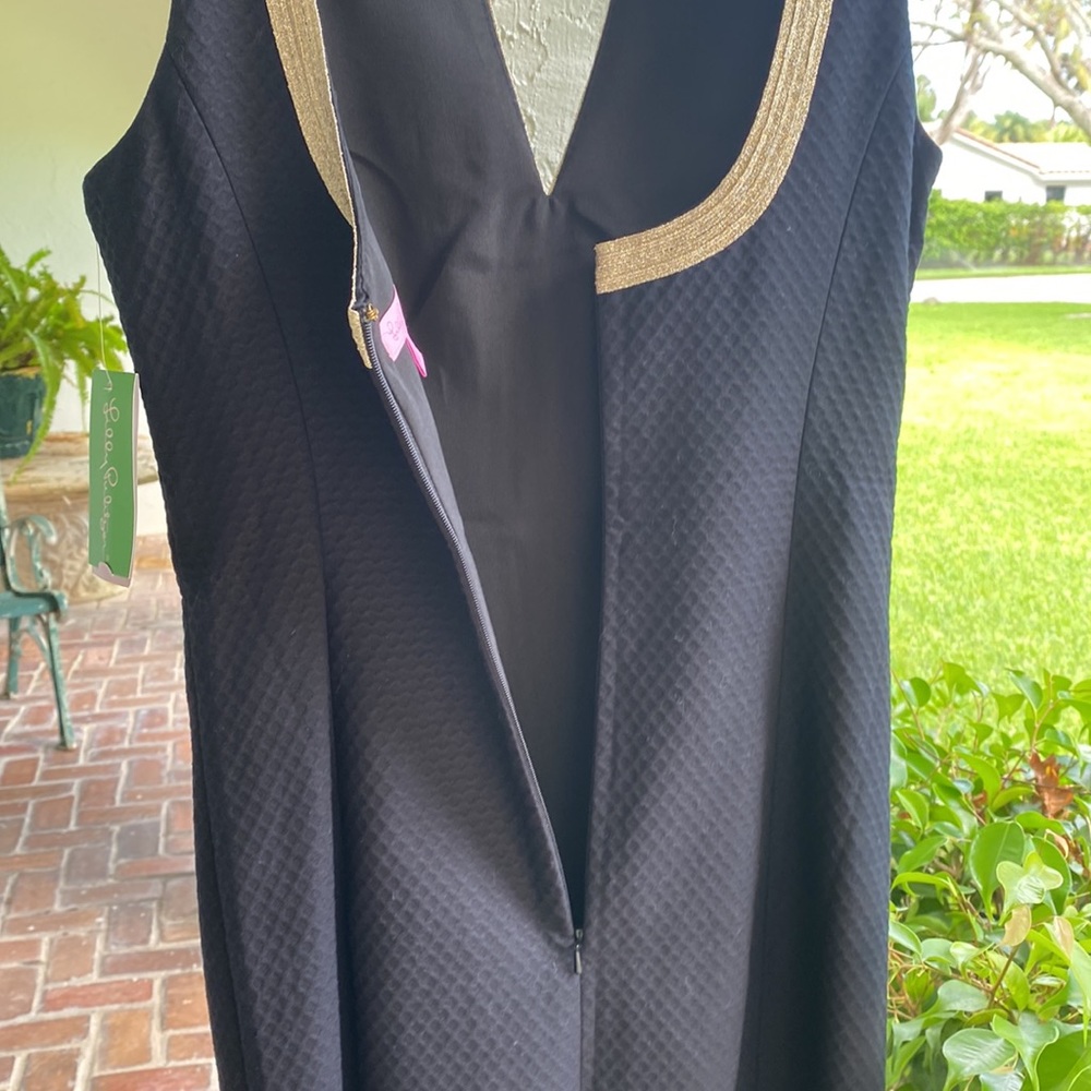 Lilly Pulitzer-Janice Shift-Black-size 0 - Picture 8 of 15